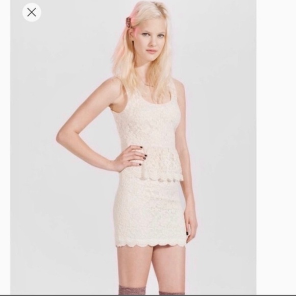 y2k Urban Outfitters Laced Cocktail Laces Mini Dress - Picture 3 of 10